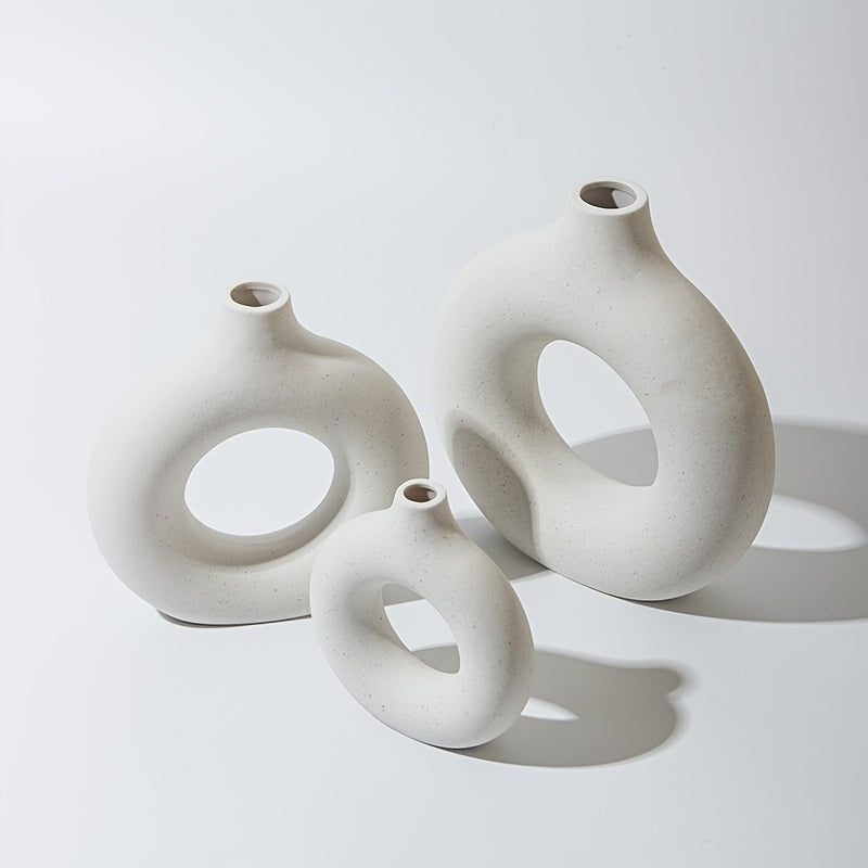 White Ceramic Modern Home Boho Vases-22