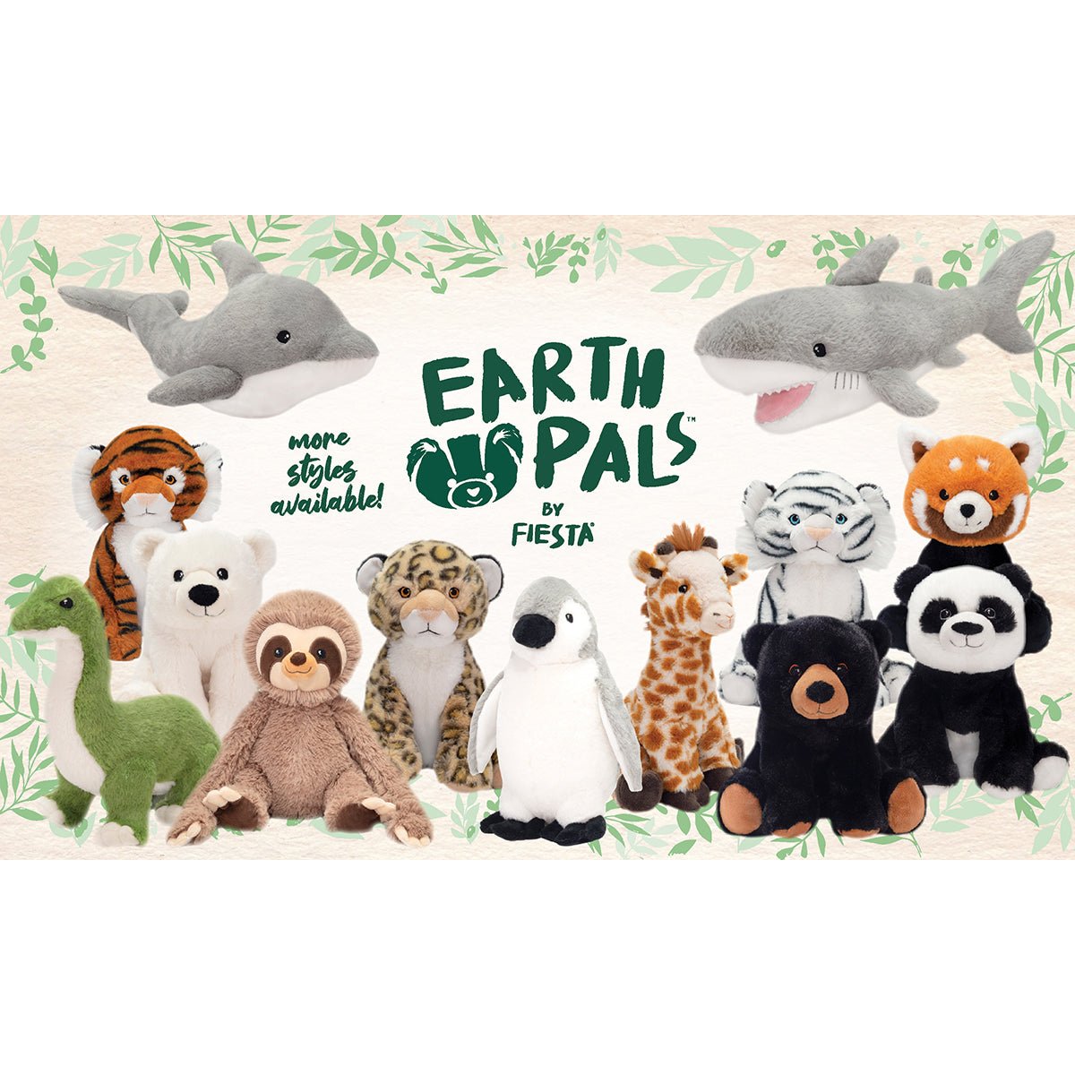Fiesta Toys Earth Pals 10" Leopard Plush-1