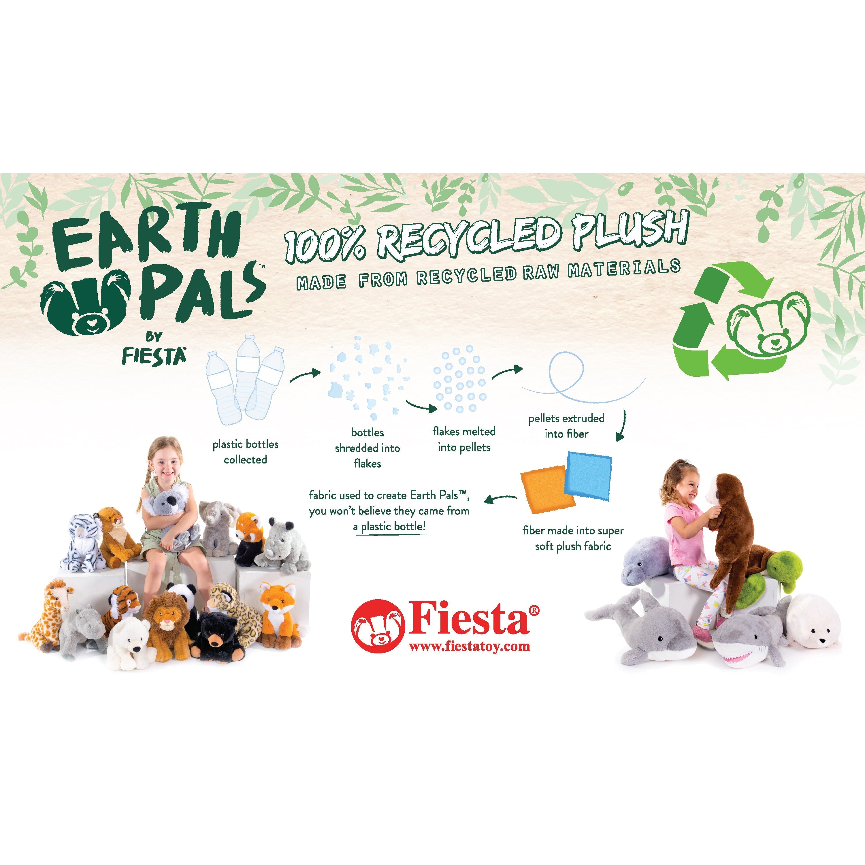 Fiesta Toys Earth Pals 10" Leopard Plush-2