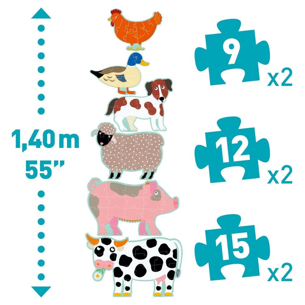 Honoré & Friends Progressive Giant Floor Jigsaw Puzzle-2