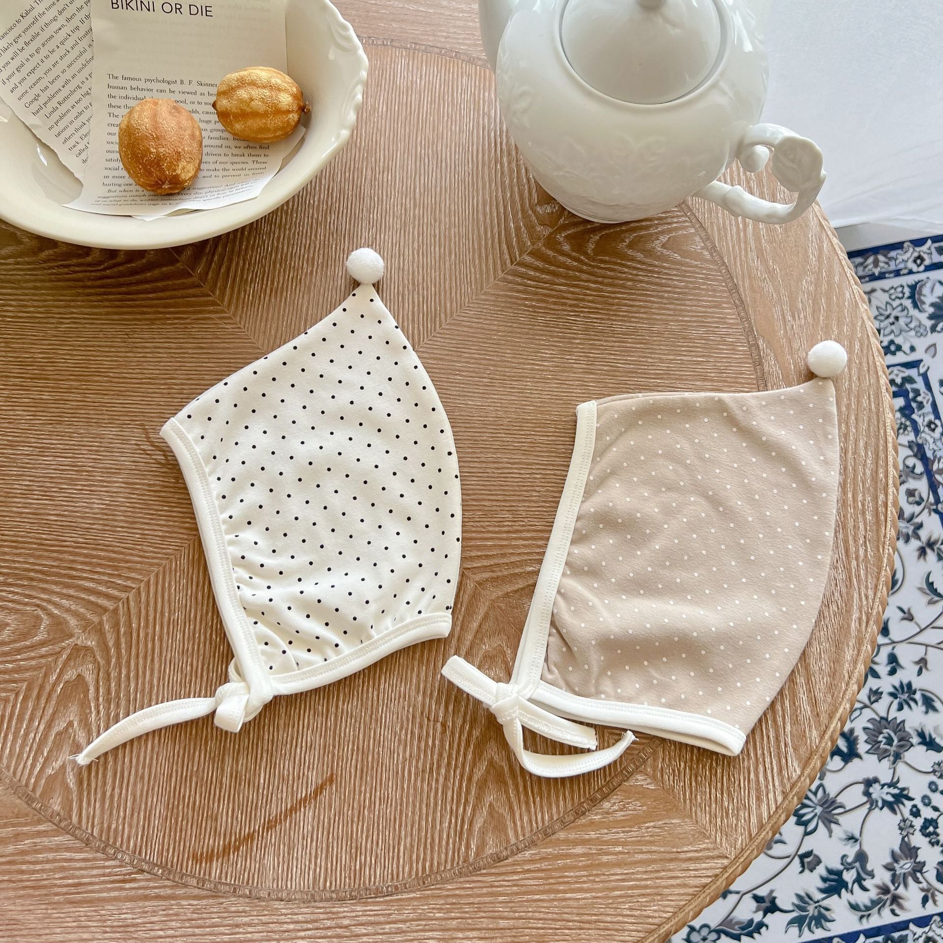 Baby Polka Dot Pattern Detachable Wing Decoration Cotton Bodysuit & Hat-10