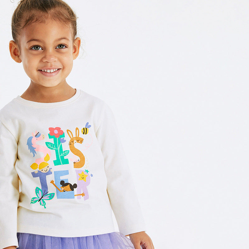 Autumn Print Pattern Hoodie & Lace Skirts Sets-1