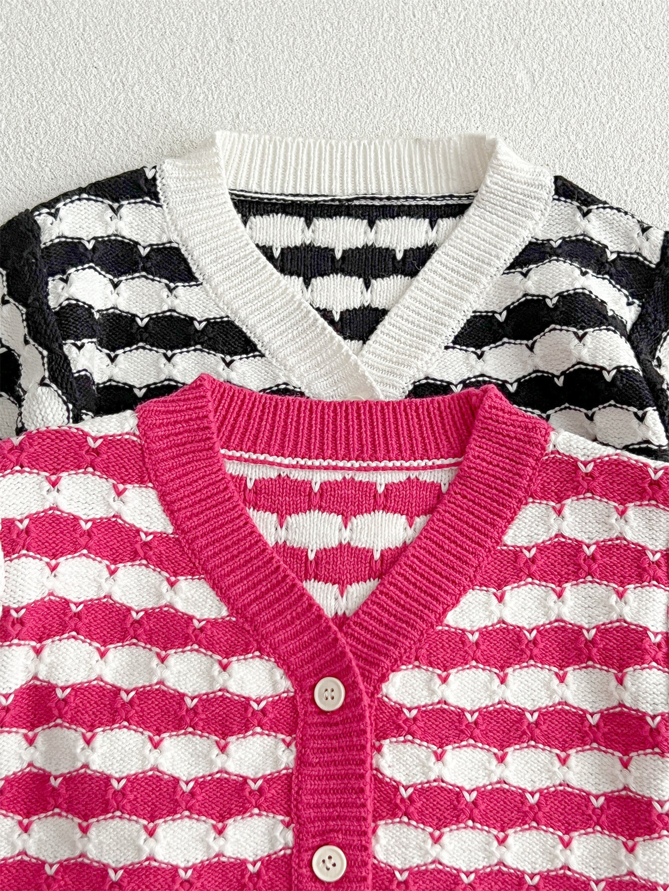 Infant Baby Boys And Girls Stripe Long-Sleeved Cardigan-4