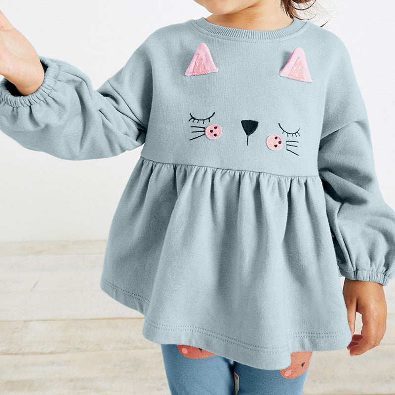 Cartoon Pattern Shirt Combo Leggings Sets-2