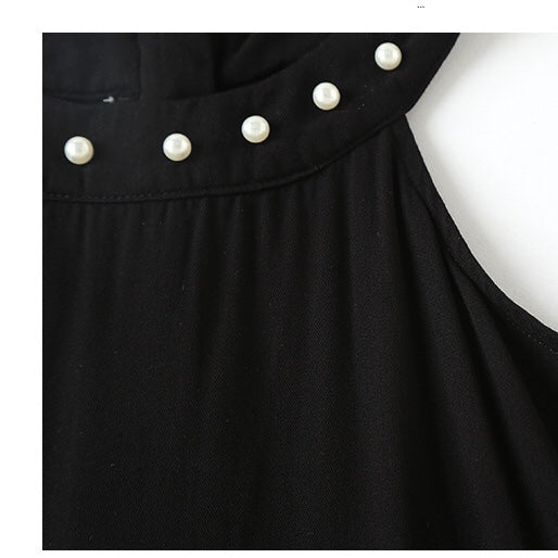 Baby Girl Solid Color Halter Neck Design Tirregular Hem Dress For Special Ocassion-2