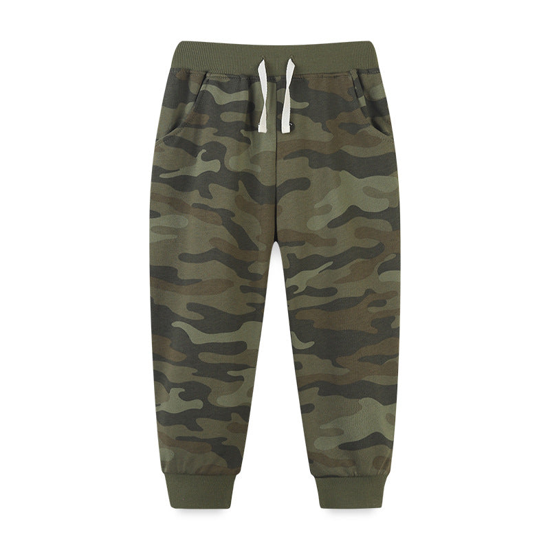 Baby Boy Camouflage Pattern Loose Casual Pants-2
