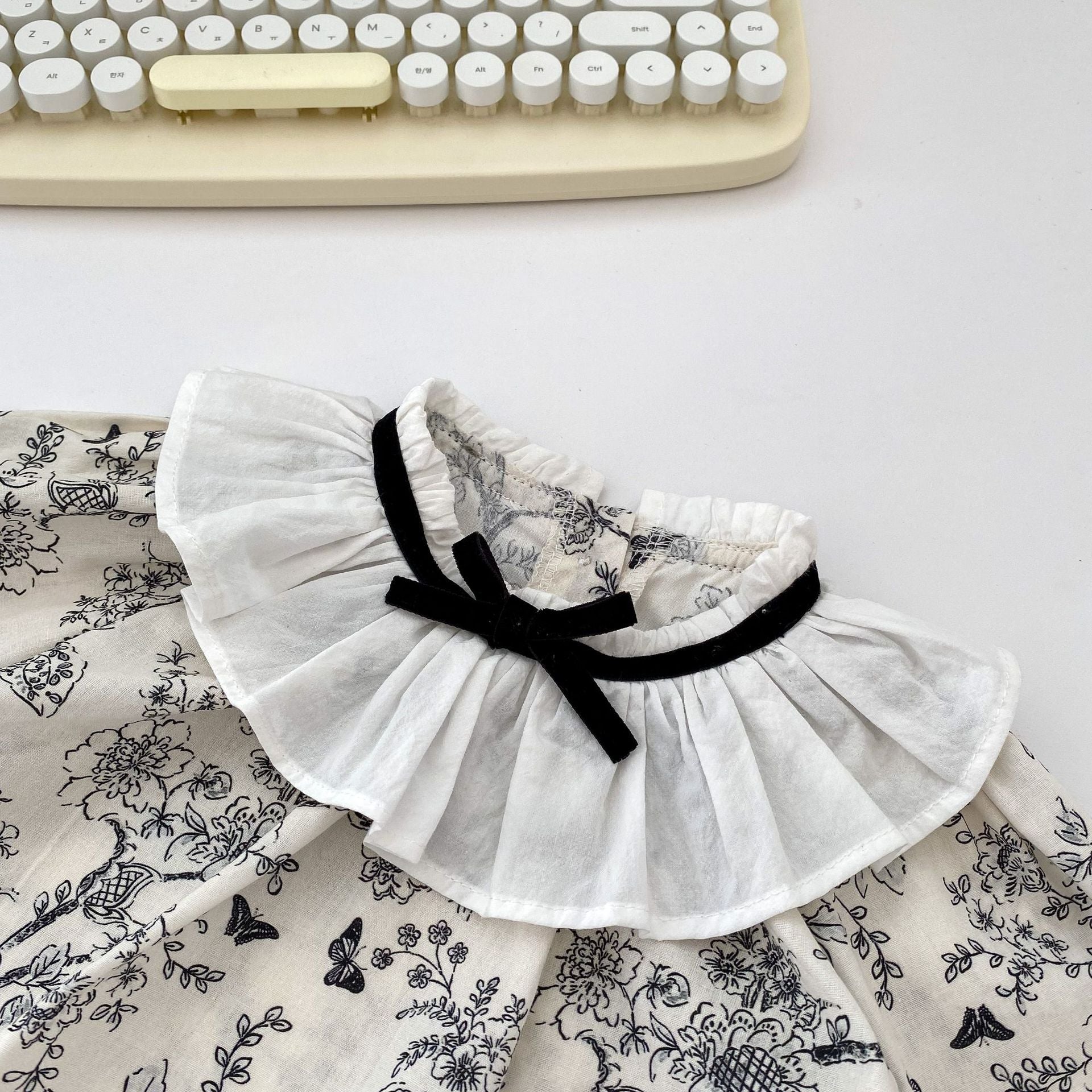 Floral Pattern Long Sleeve Shirt & Shorts Sets-2