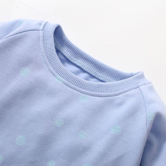 Baby Polka Dot Pattern Cartoon Embroidered Design Dress-2