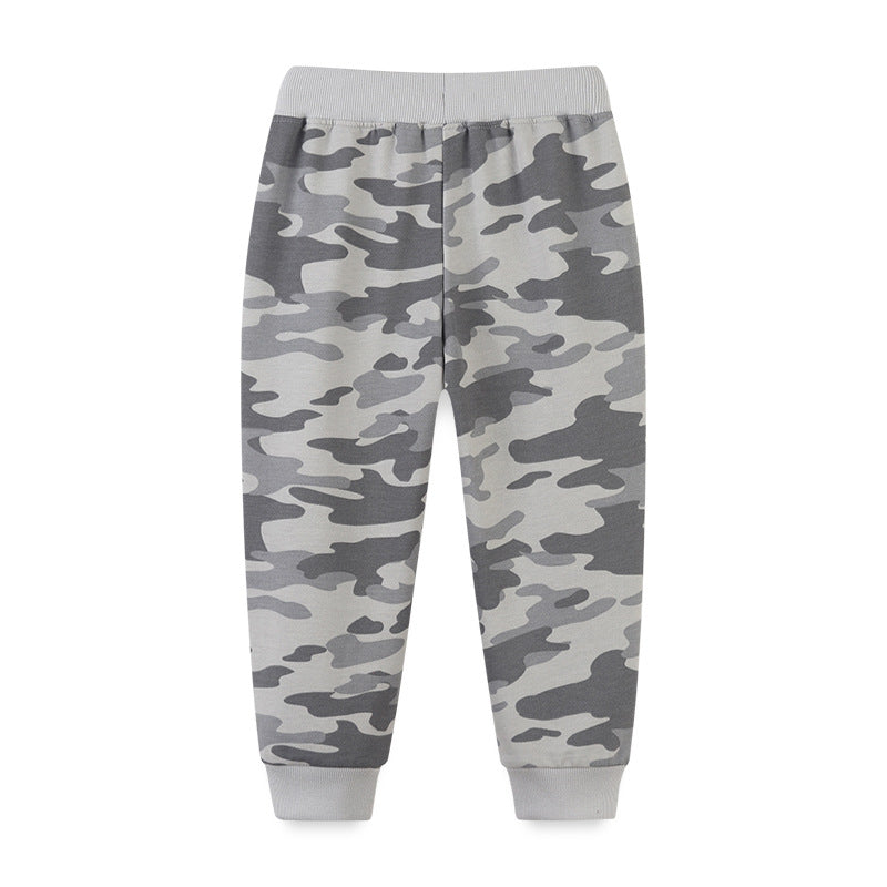 Baby Boy Camouflage Pattern Loose Casual Pants-4