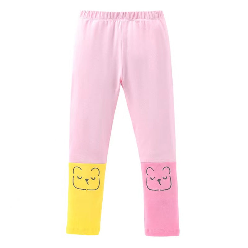 Baby Girl Car Patched & Dot Graphic Long Hoodie Combo Leggings 2 Pieces Sets-3