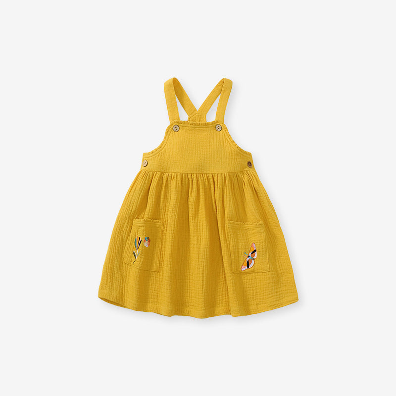 Embroidered Pattern Doll Neck Short & Dress Sets-3