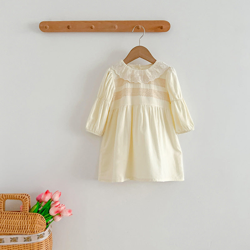 Sweet Style Mesh Collar Onesies & Dress-2