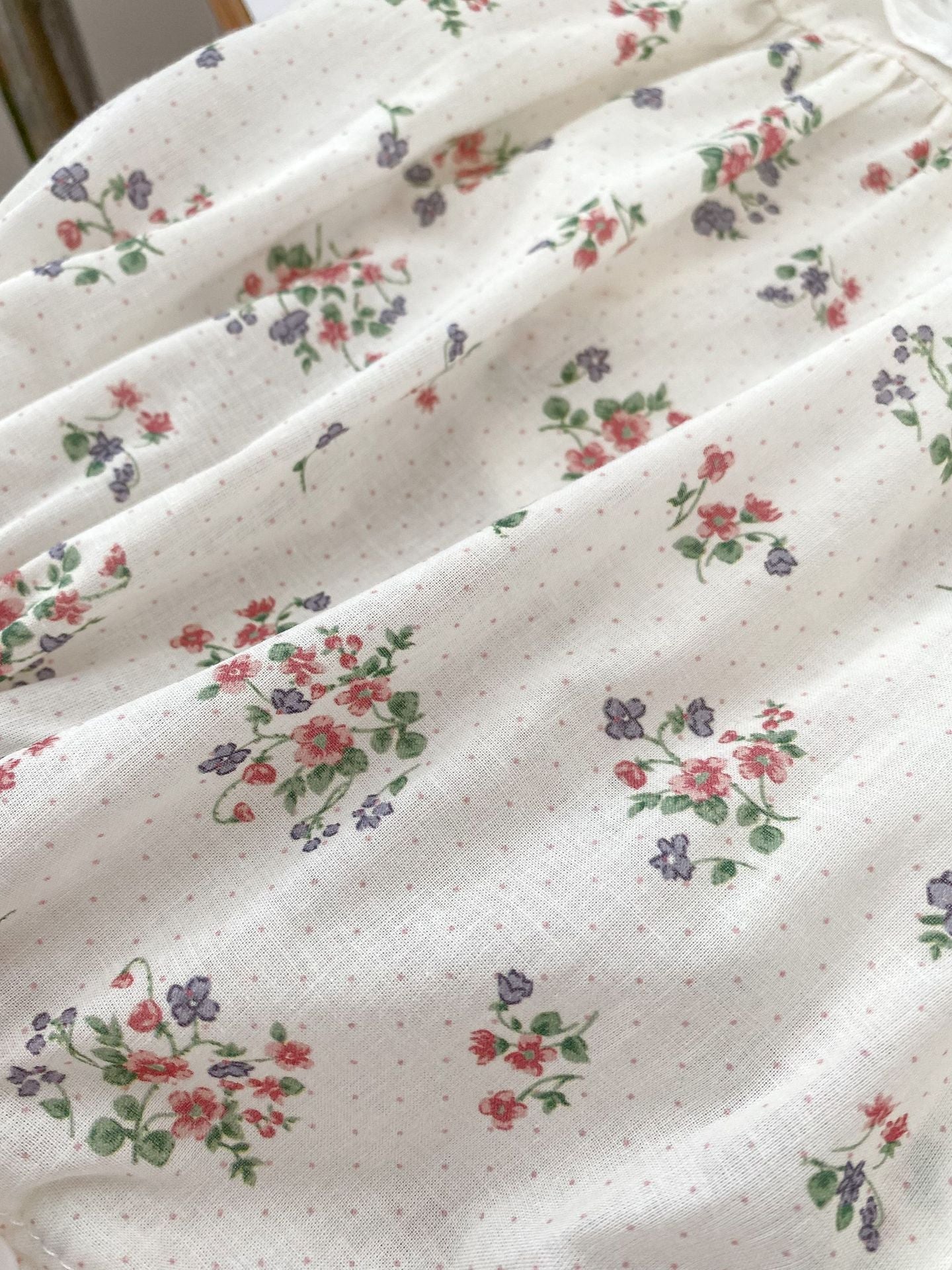 Summer Baby Girls Flowers Pattern Short Sleeves Onesies-4