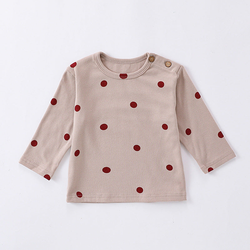 Baby Kids Unisex Print Crew Neck Long Sleeves Base Sweatshirt-4