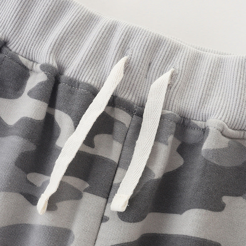 Baby Boy Camouflage Pattern Loose Casual Pants-5