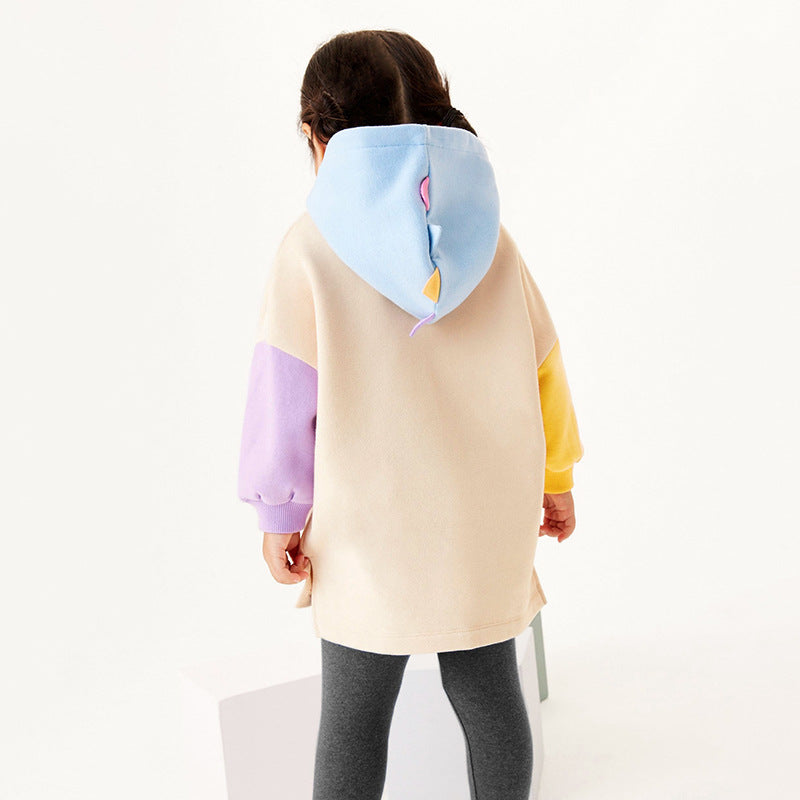 Color Matching Design Hoodie & Leggings Sets-4