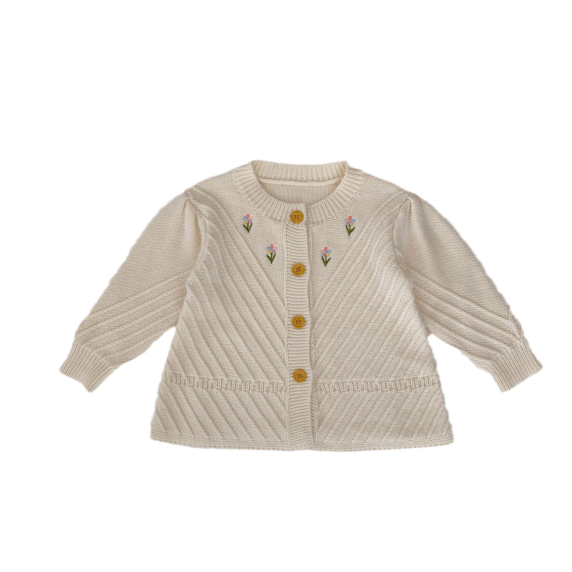 Embroidered Design High Quality Knit Cardigan-5
