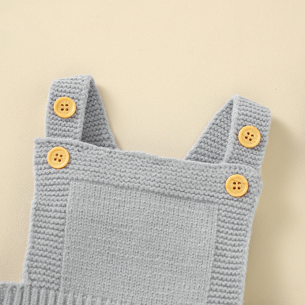 Baby Solid Color One Piece Sling Onesies With Hat-5