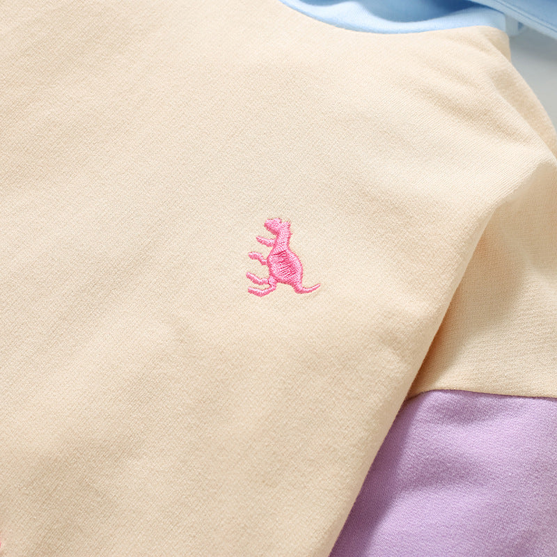 Color Matching Design Hoodie & Leggings Sets-5
