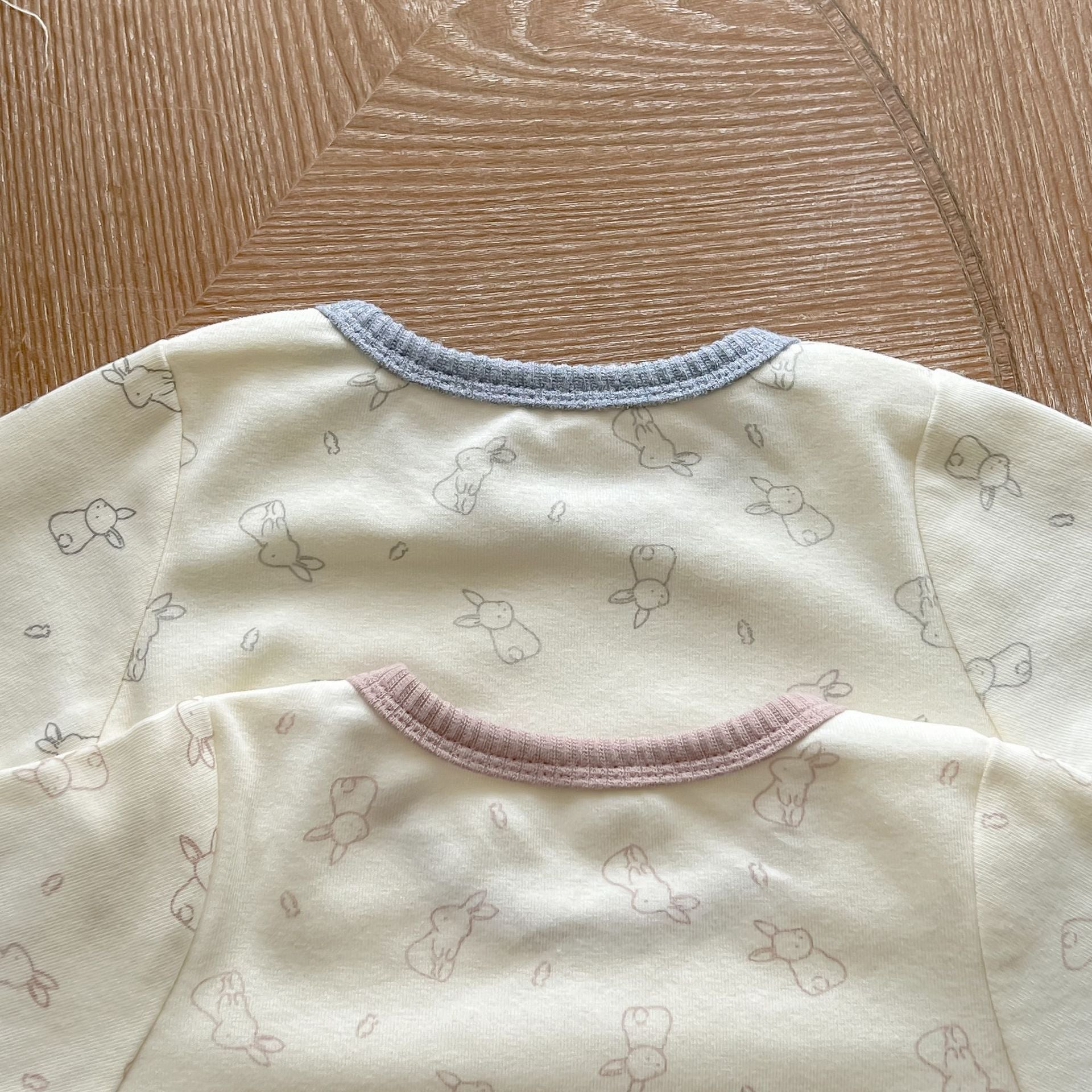Baby Cute Bunny Graphic Long Sleeves Soft Cotton Bodysuit & Hat-5