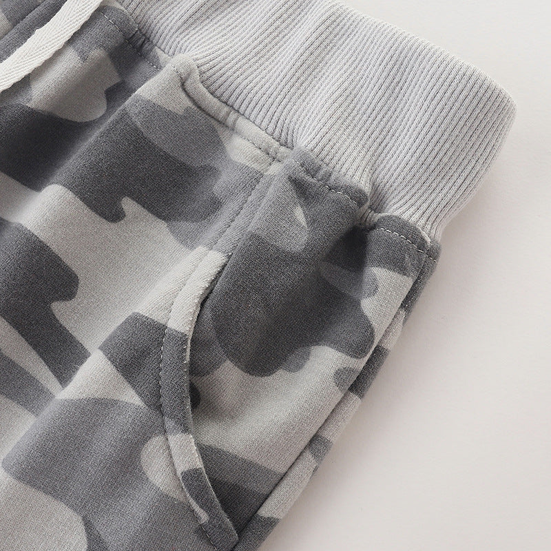 Baby Boy Camouflage Pattern Loose Casual Pants-3