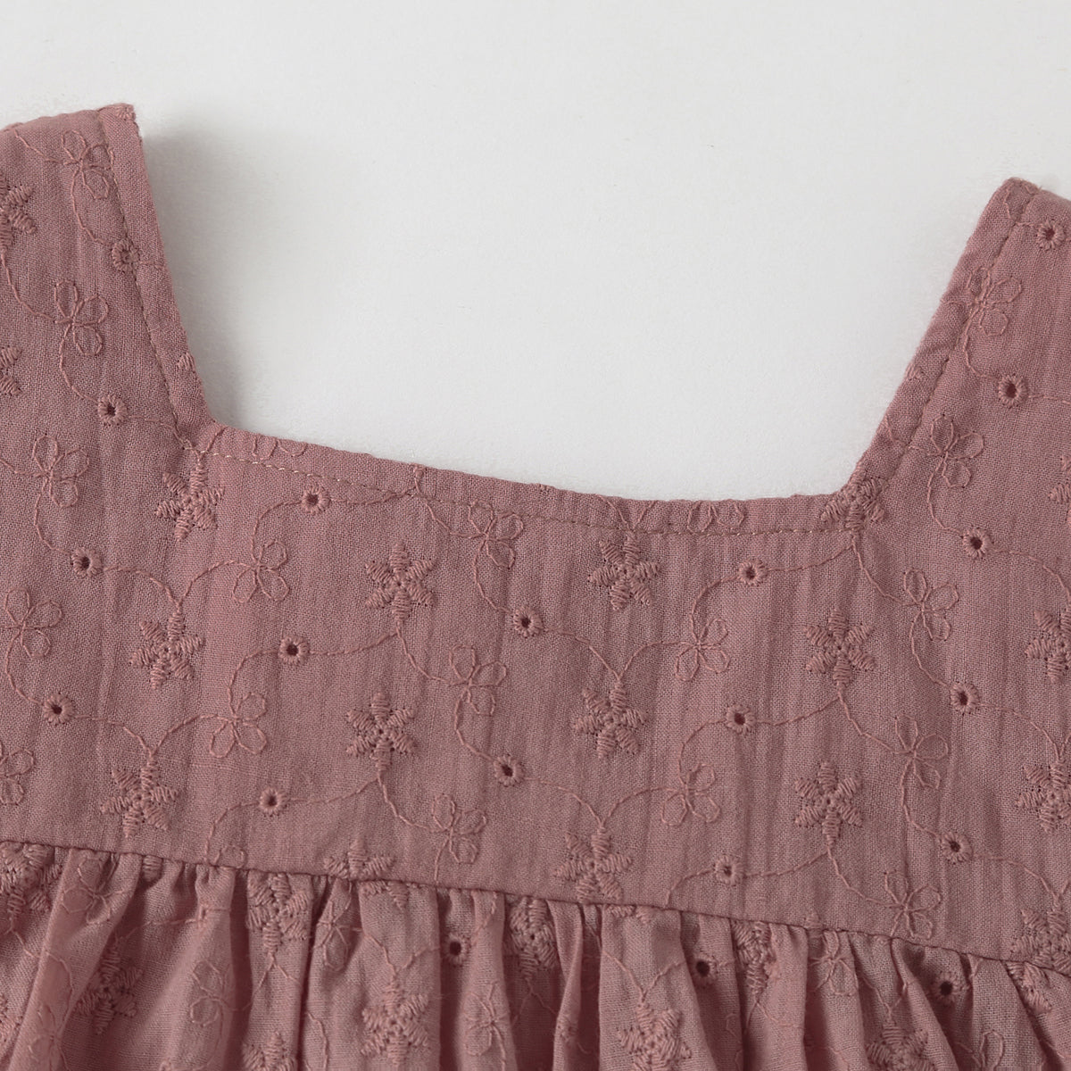 Baby Girl Solid Color Ruffle Design Square Neck Tops Combo Triangle Shorts 1 Pieces Sets-5