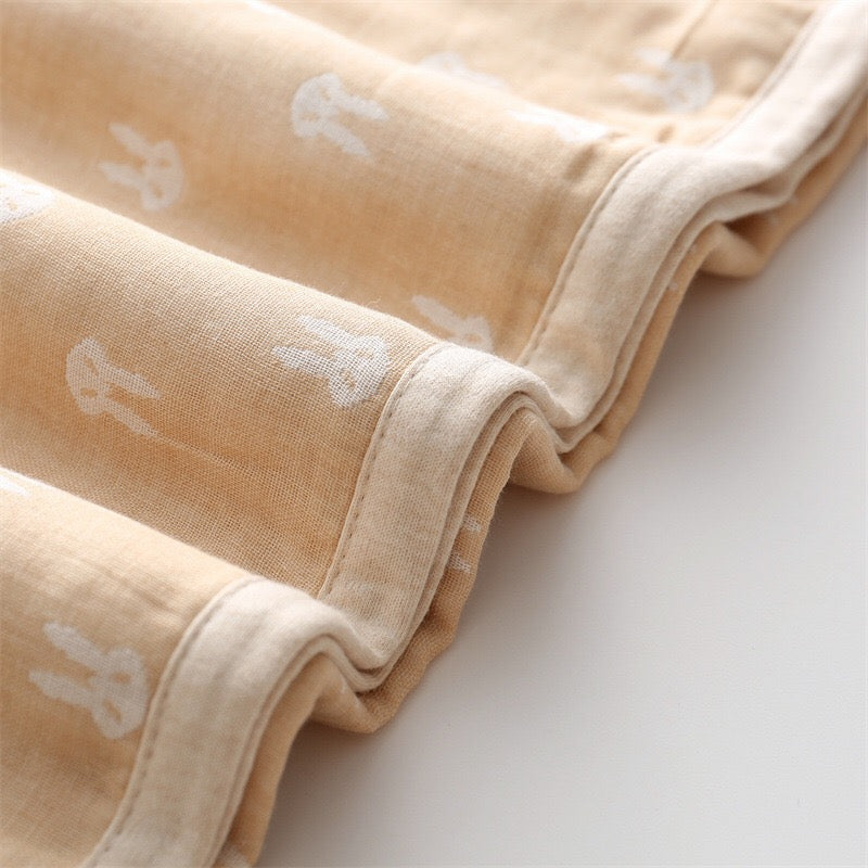 Baby Children’s Cartoon & Dot Graphic Pure Cotton Blanket-4