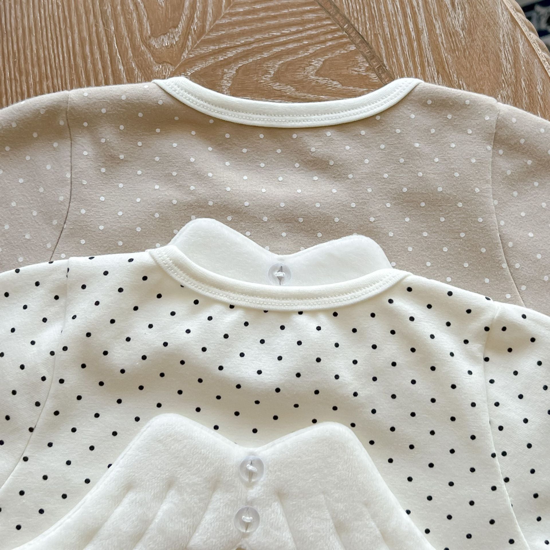 Baby Polka Dot Pattern Detachable Wing Decoration Cotton Bodysuit & Hat-6