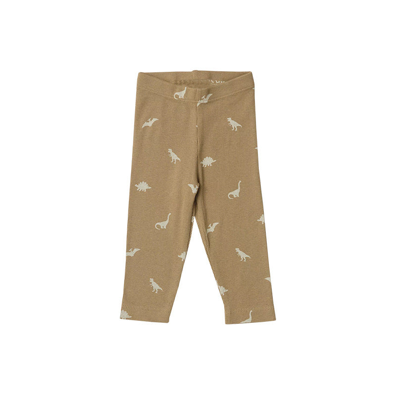 Baby Cartoon & Floral Pattern Long Sleeve Onesies With Pants Sets-7