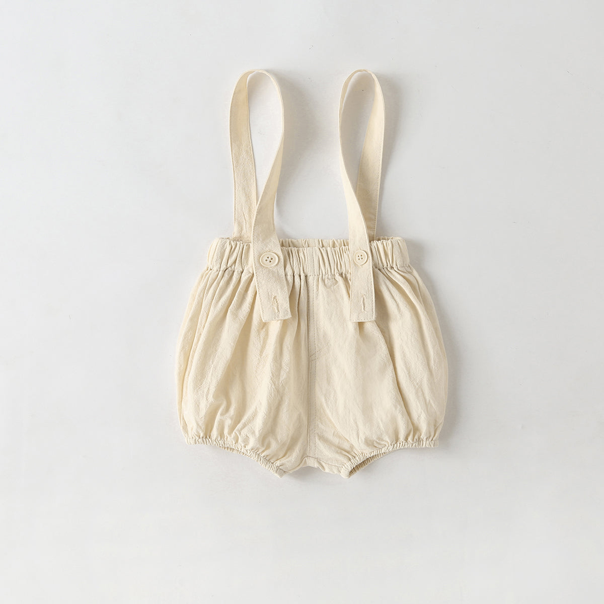 Baby Girl Solid Color Tee Combo Denim Strap Shorts 1-Piece Sets-7