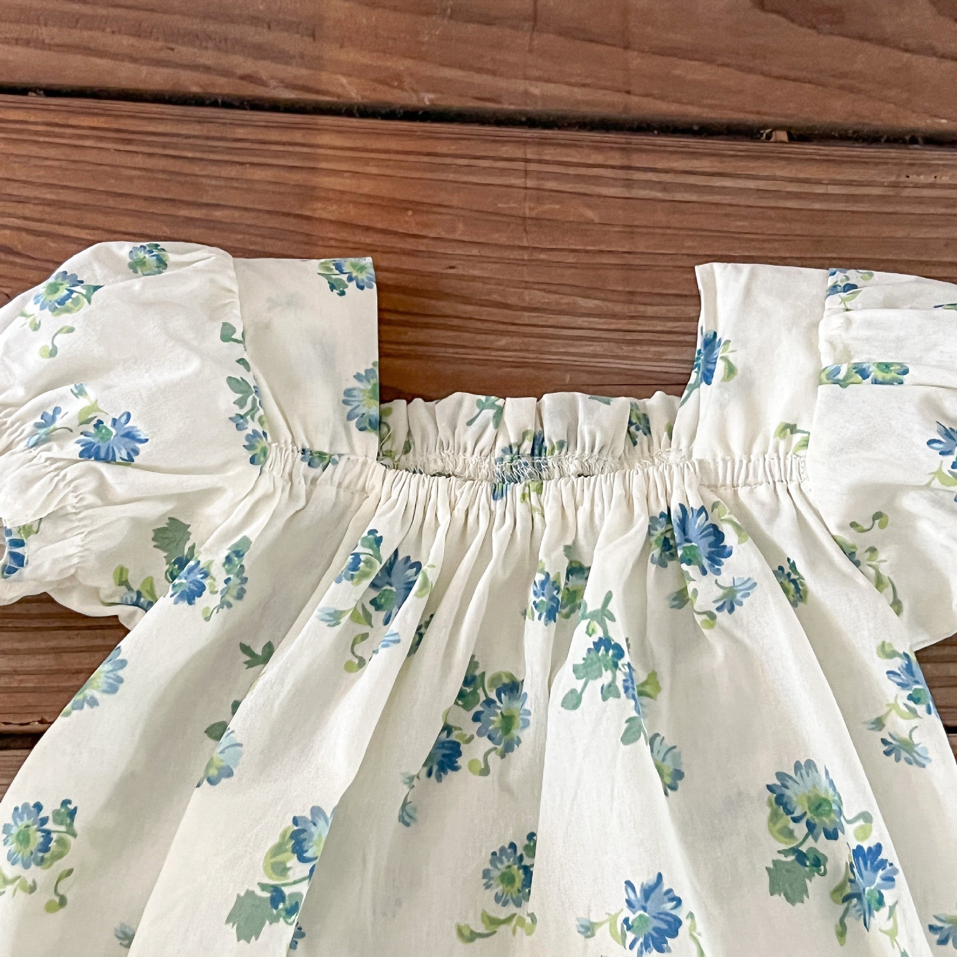 Baby Girl Flower Pattern Square Neck Onesies & Sets-7