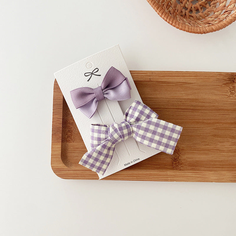 Dreamy Purple Collection: Sweet Bow Hair Clip, New Style Hair Accessory For Girls, Versatile Youthful Bangs Clip Set-8