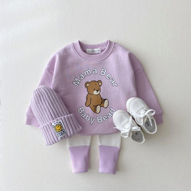 Baby Girl Candy Color Patchwork Design Tight Bottom Pants In Spring & Autumn Outfit Wearing-8