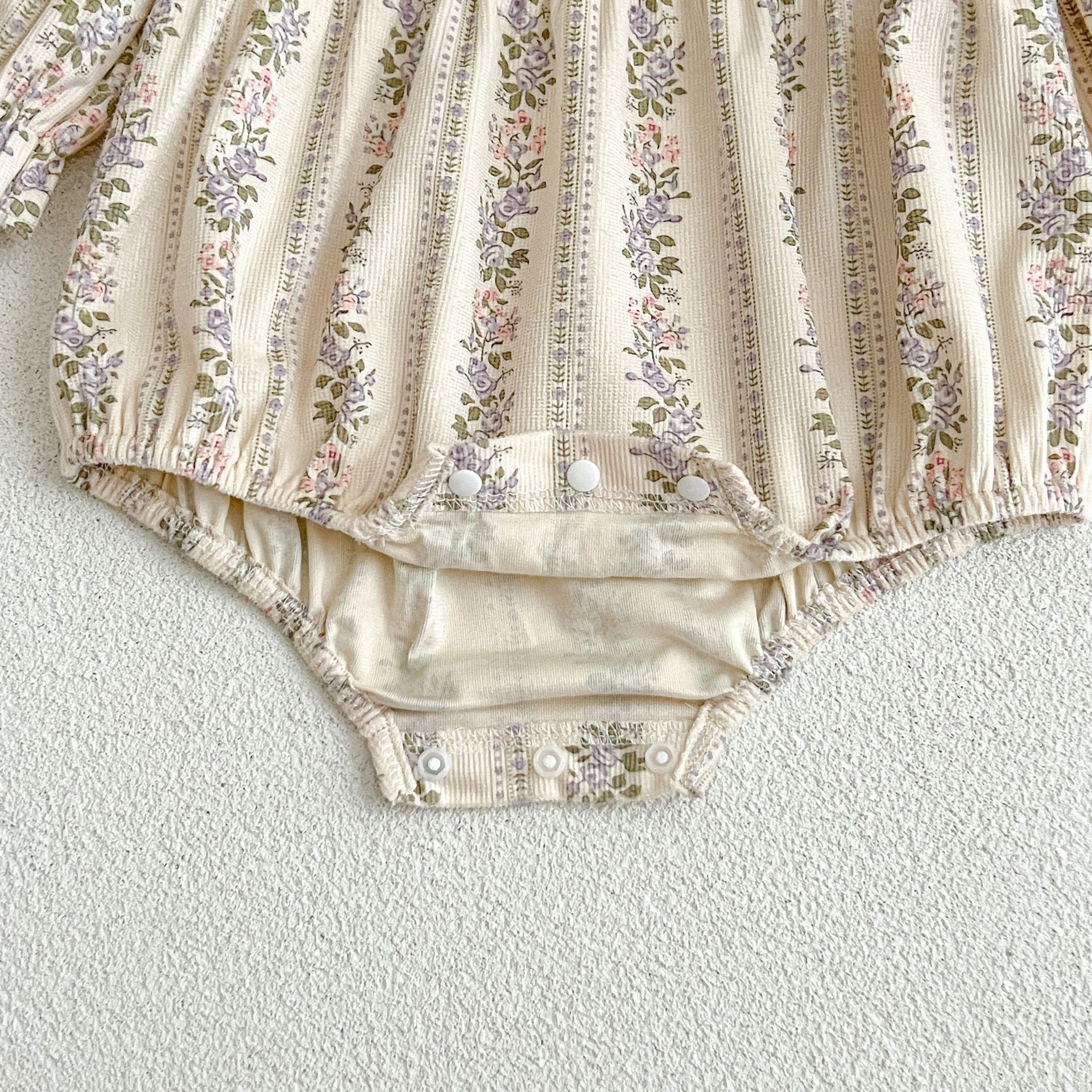 Autumn Floral Pattern Long Sleeve Onesies & Dress-9