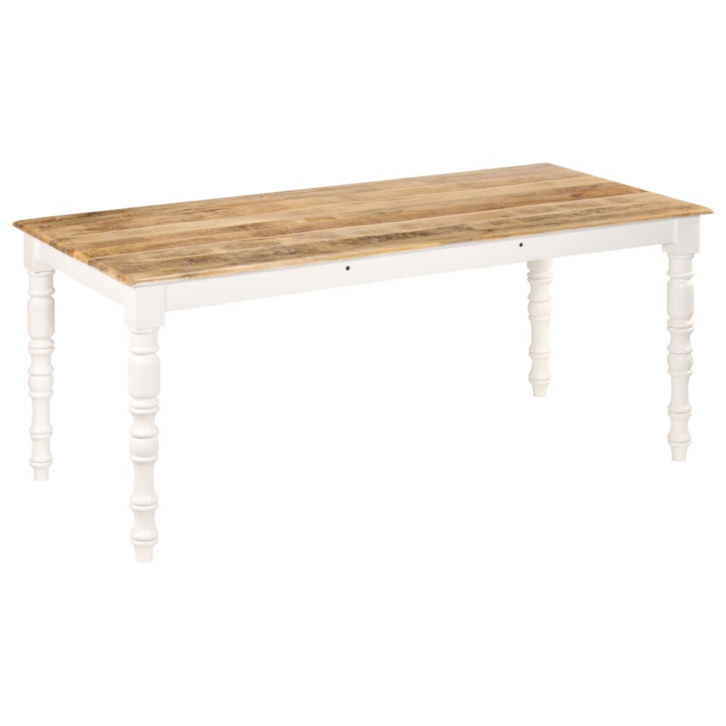 vidaXL Dining Table Kitchen Table Dining Room Dinner Table Solid Mango Wood-2