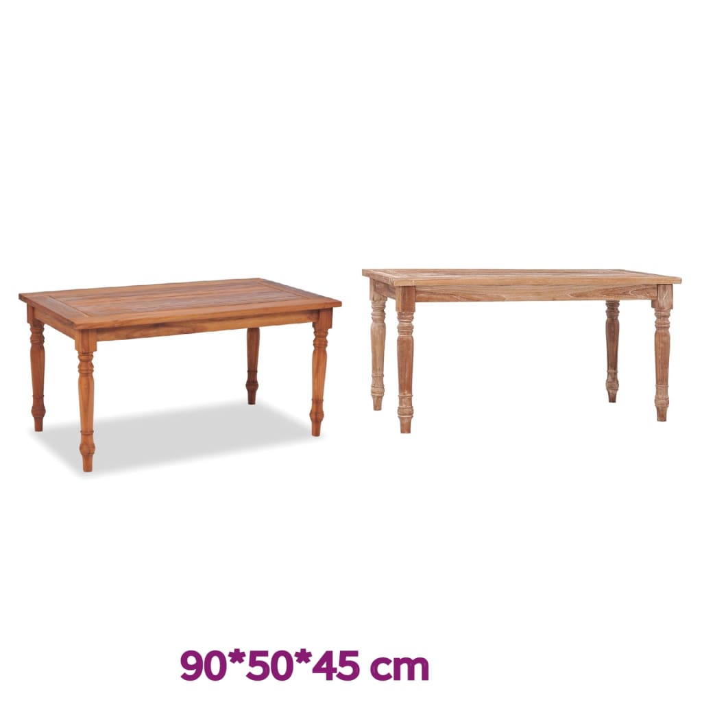 vidaXL Batavia Coffee Table Teak 35.4"x19.7"x17.7"-5