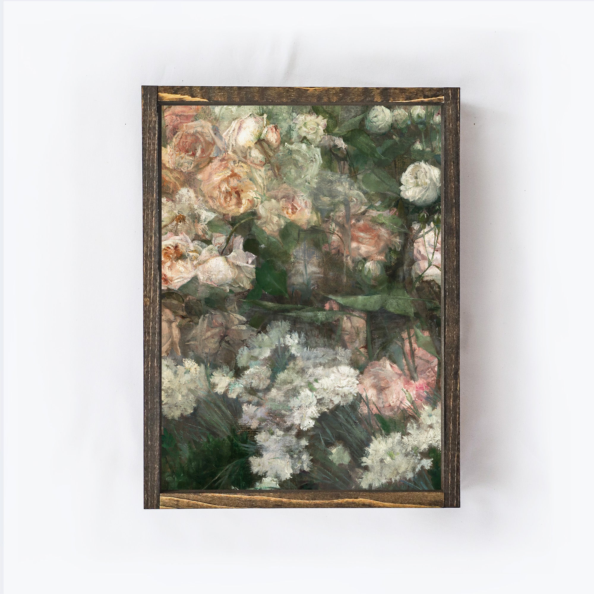 Vintage Flower Garden Painting A47-2