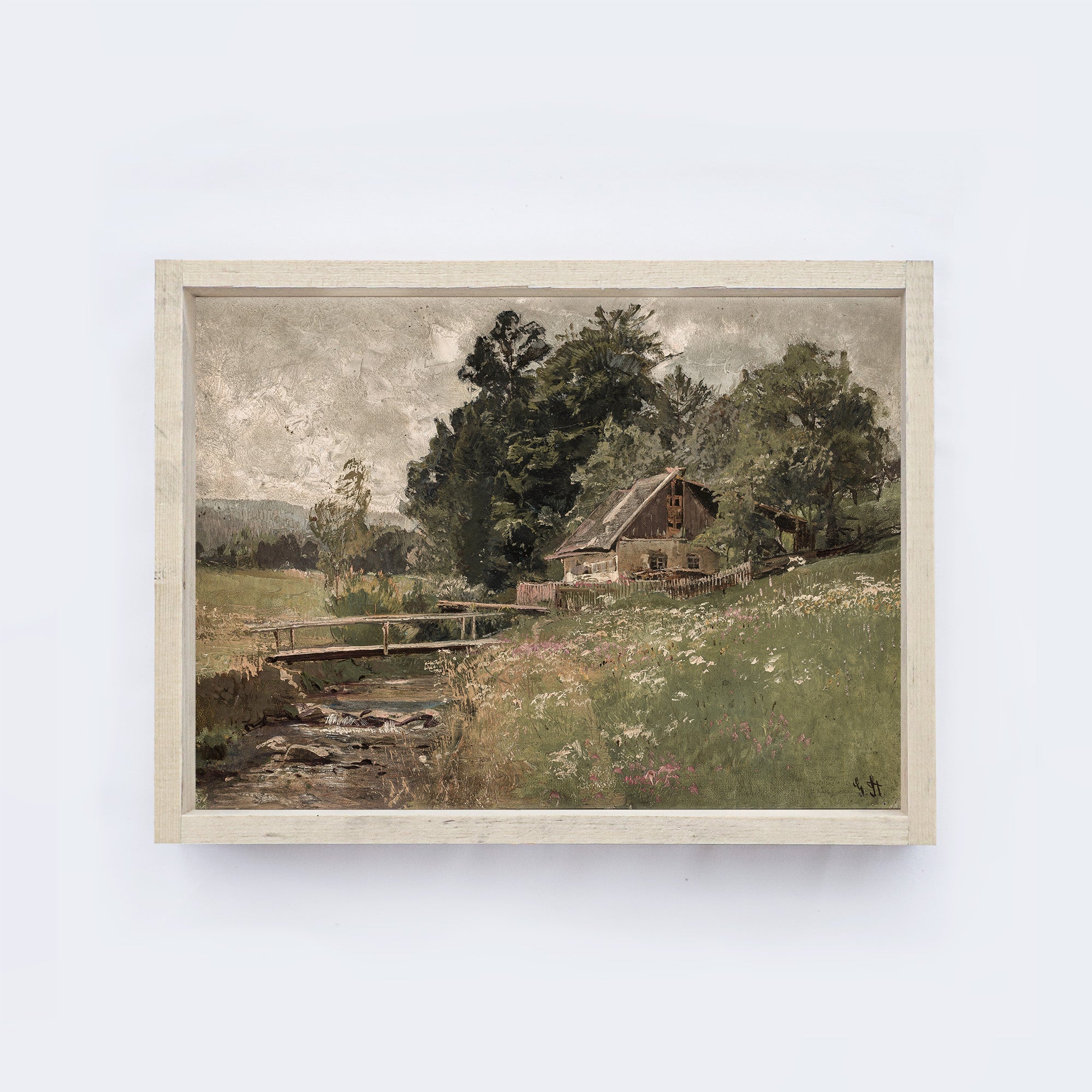 Vintage Landscape Painting A77-2