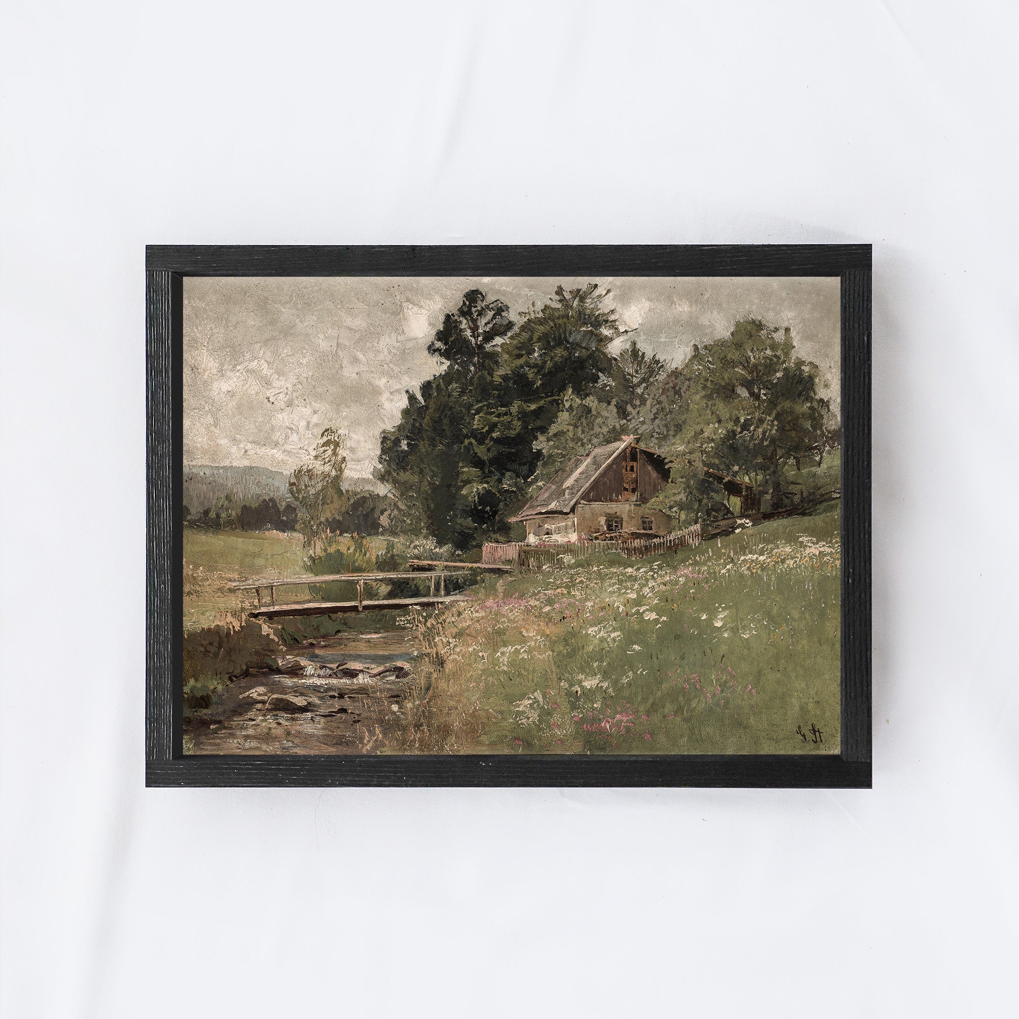 Vintage Landscape Painting A77-4