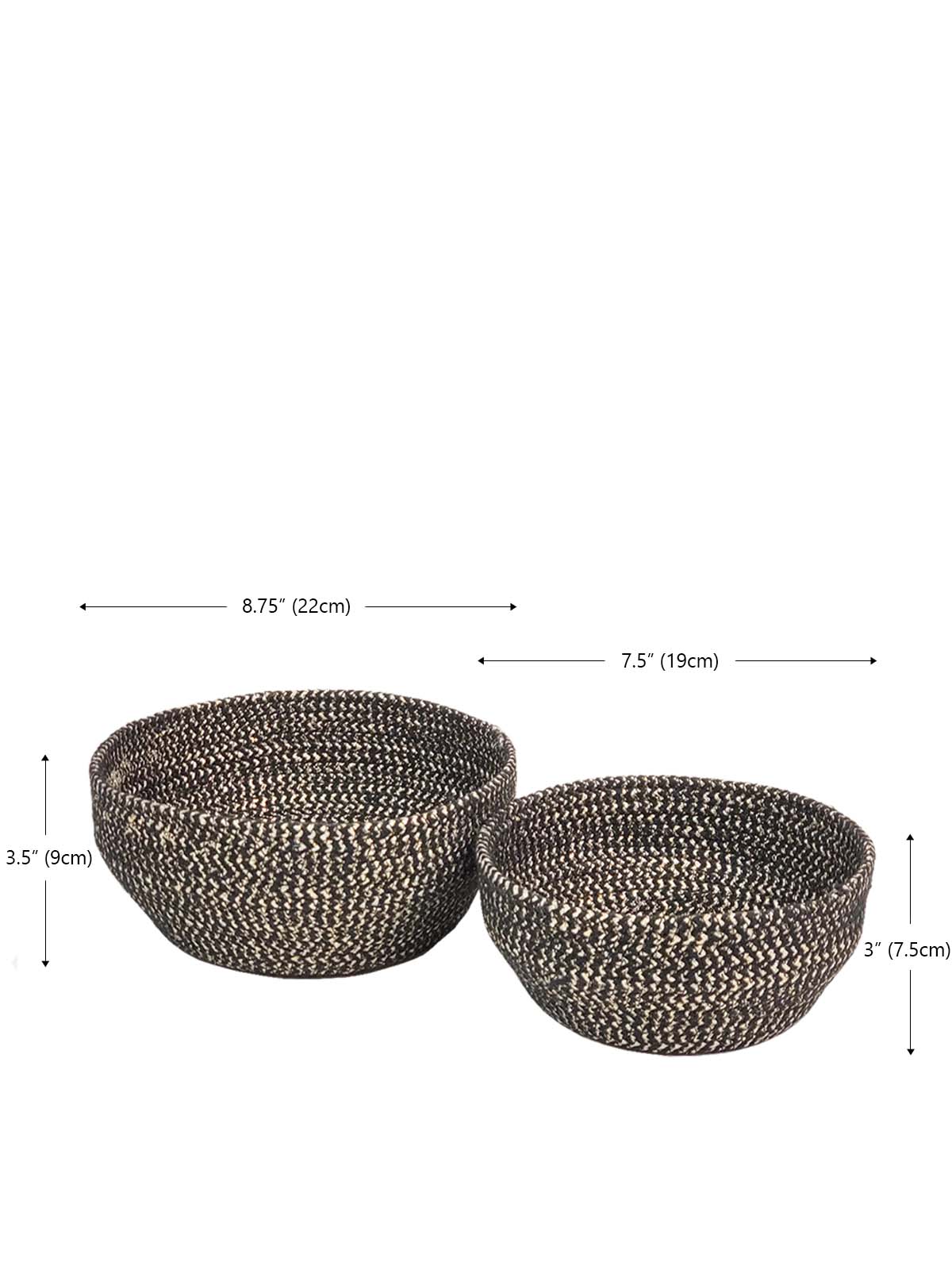 Glitter Bowl - Black (Set of 2)-5