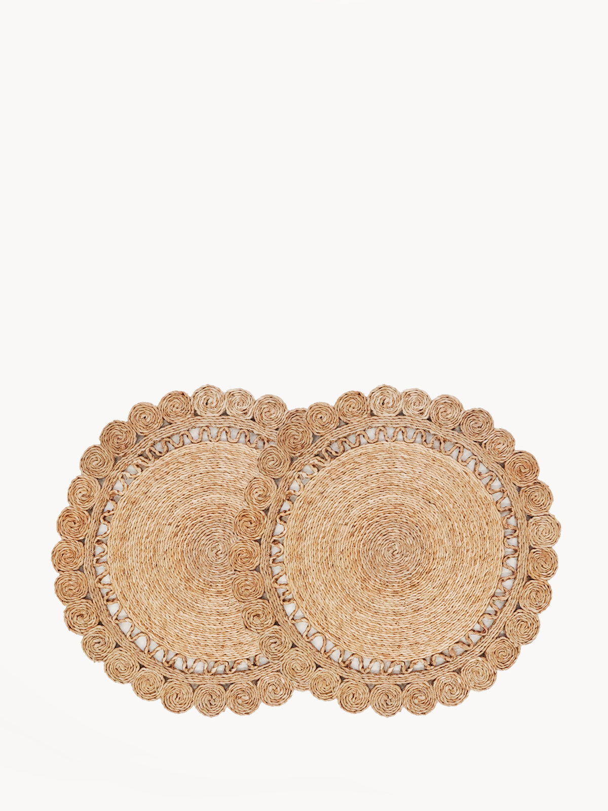 Jute Flower Placemat (Set of 2)-0