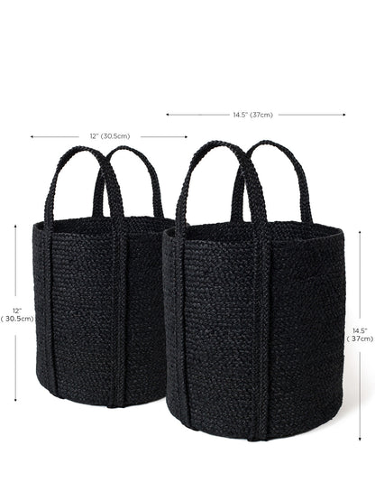 Kata Basket with handle - Black-6