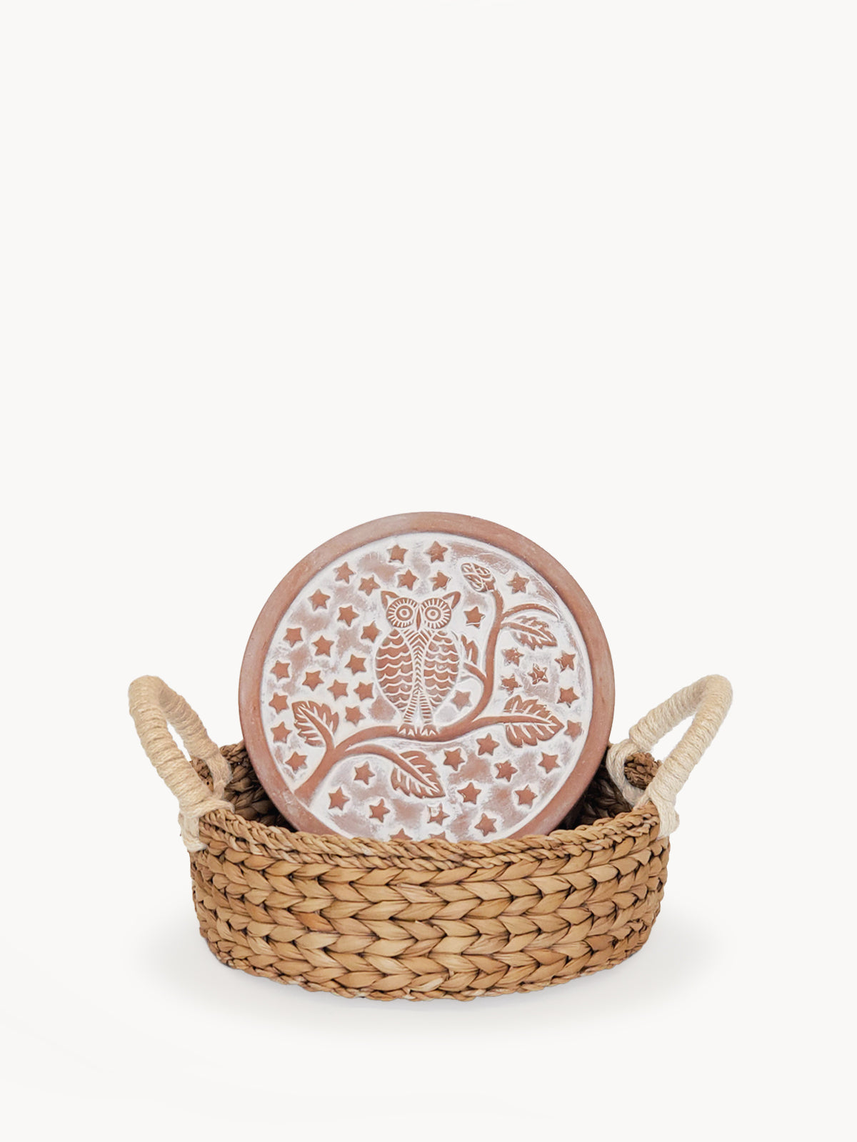 Bread Warmer &amp; Basket - Owl Round-0