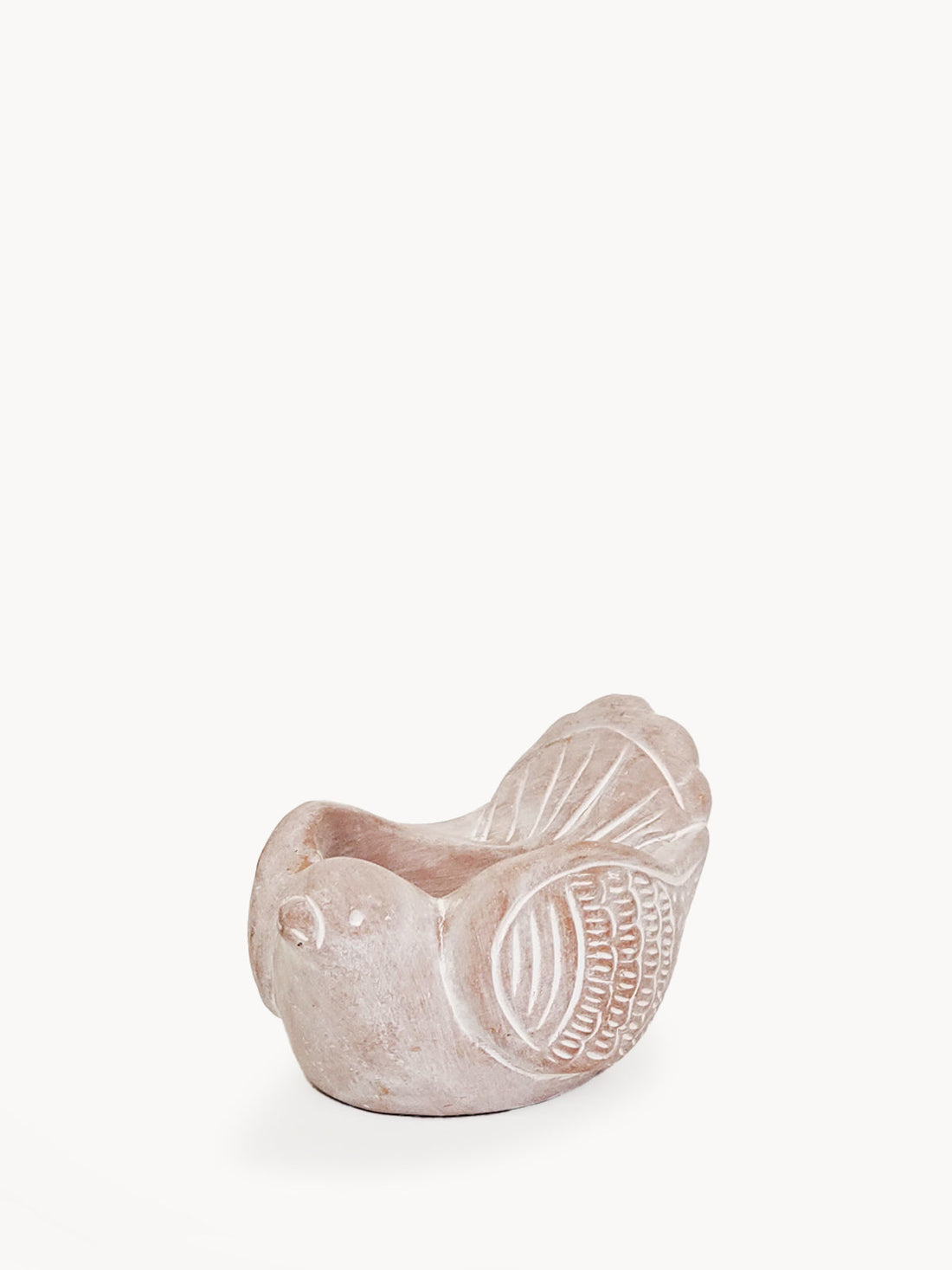 Terracotta Tea Light Candle Holder - Bird-0