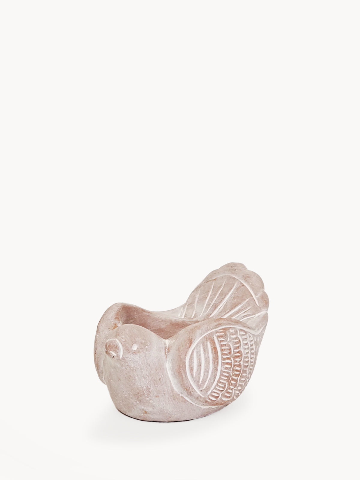 Terracotta Tea Light Candle Holder - Bird-0