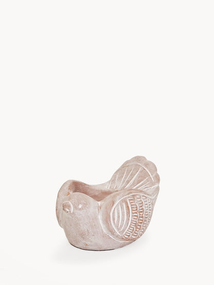 Terracotta Tea Light Candle Holder - Bird-0