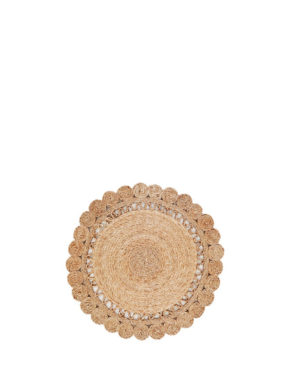 Jute Flower Placemat (Set of 2)-3