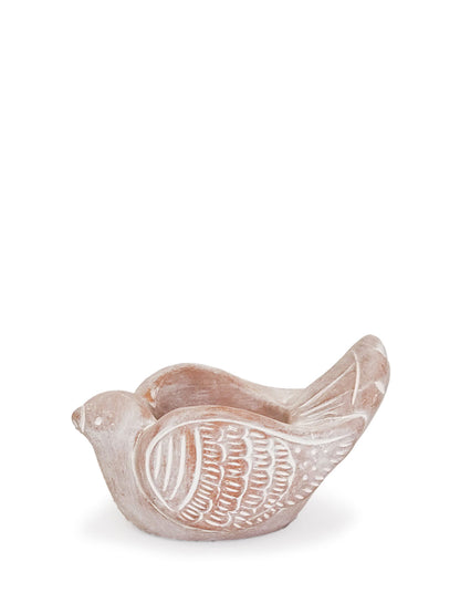 Terracotta Tea Light Candle Holder - Bird-4