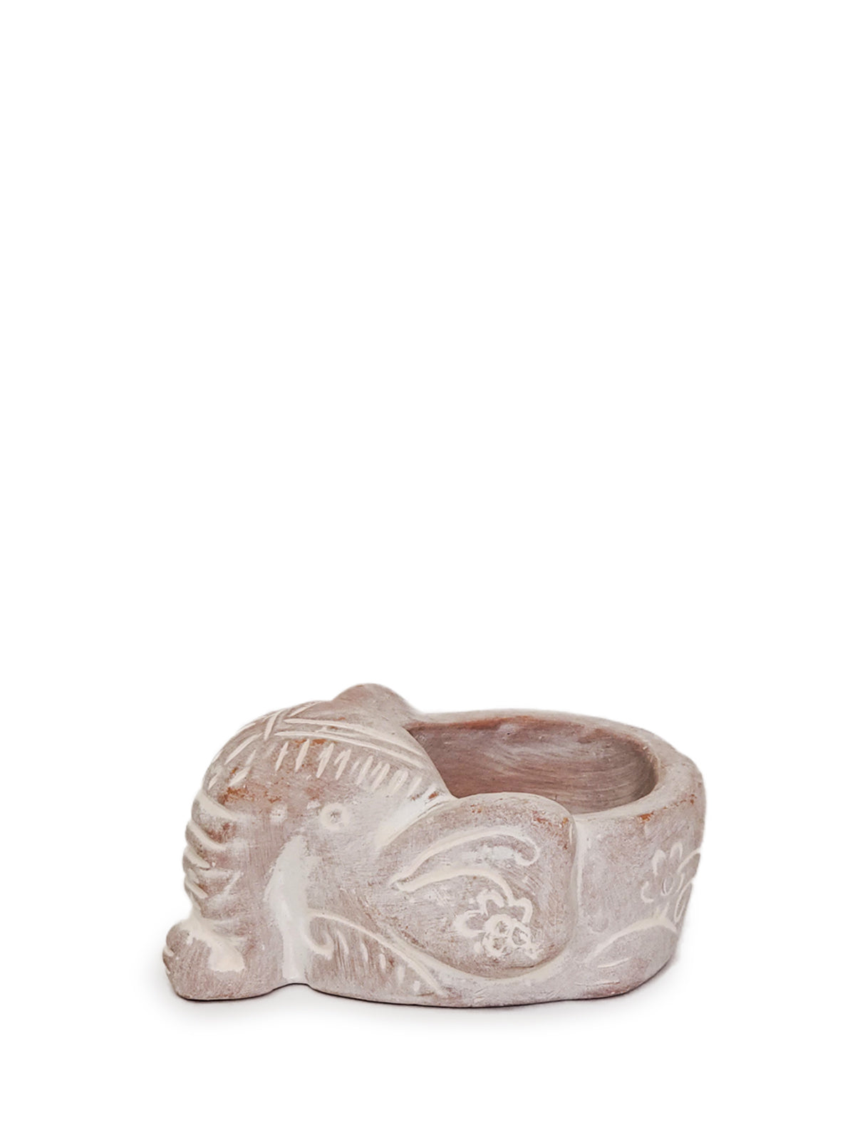 Terracotta Tea Light Candle Holder - Elephant-4