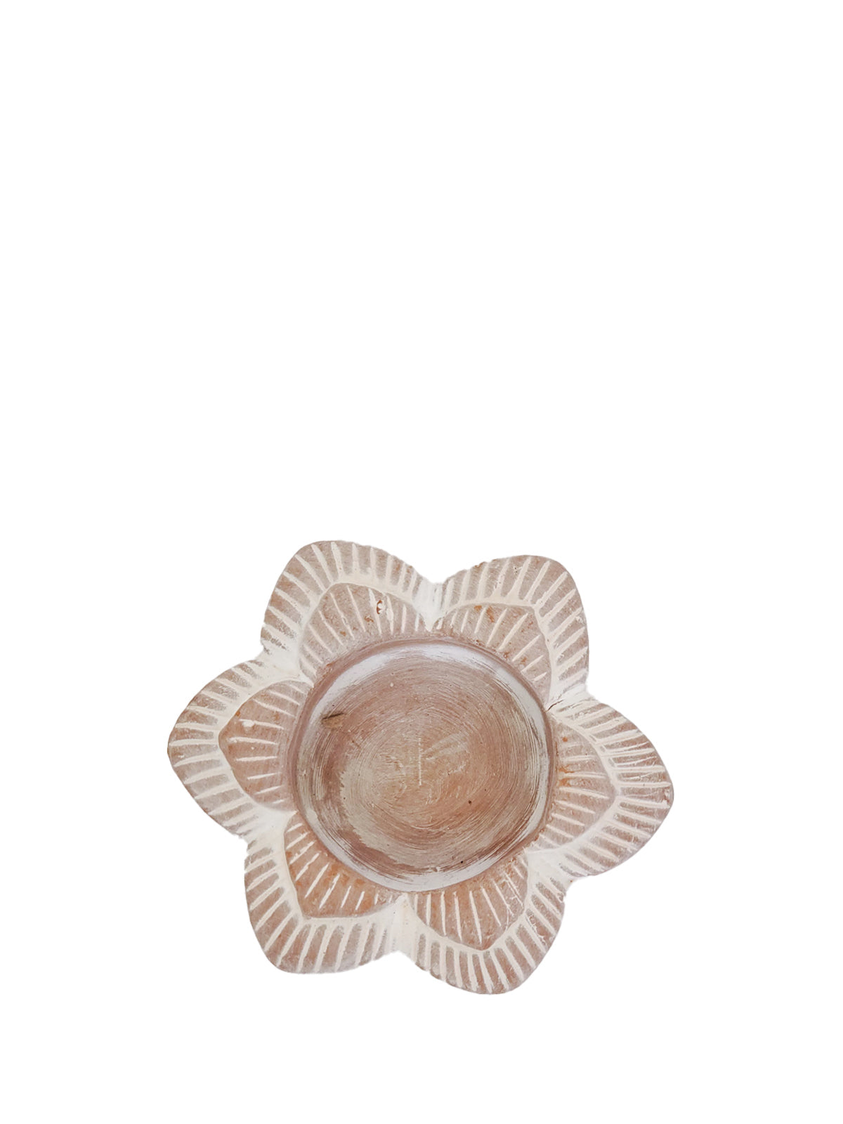 Terracotta Tea Light Candle Holder - Flower-3